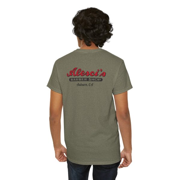 Graphic Tee Bug Gums Alesci Barber Shop Unisex Heavy Cotton Tee - Image 4